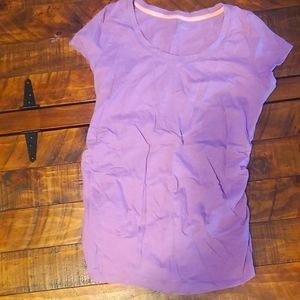 Lavender maternity shirt